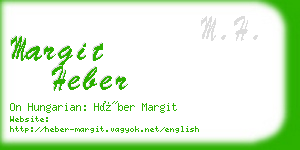margit heber business card